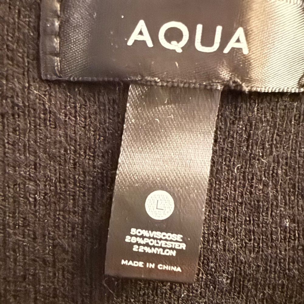 Aqua Black Sweater dress